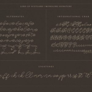 Lord of Scotland Monoline Signature