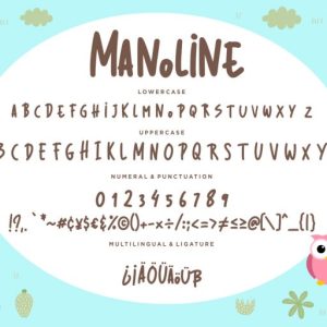 Manoline Fun Children Typeface