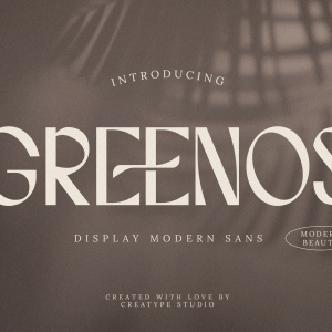 Greenos Display Modern Sans