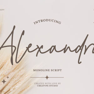 Alexandra Monoline Script