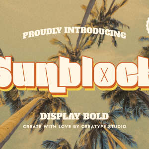 Sunblock Display Bold