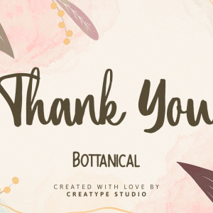 Bottanical Brush Script