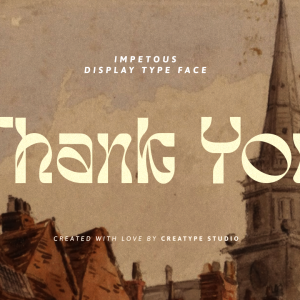 Impetous Display Typeface
