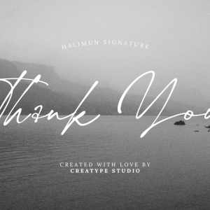 Hallimun Signature Casual Script