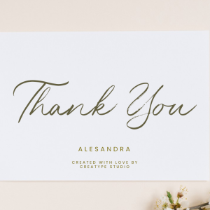 Alesandra Handbrush Script