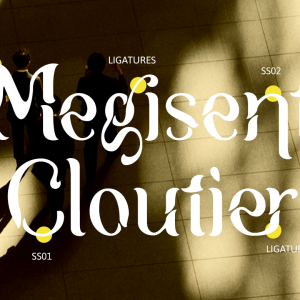 Brooklyn Display Stencil Serif