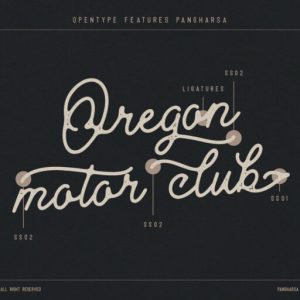 Pangharsa Monoline Retro Stamp