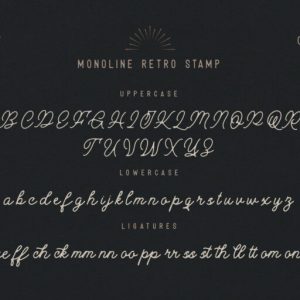 Pangharsa Monoline Retro Stamp