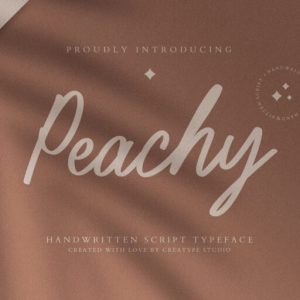 Peachy Handwritten Script