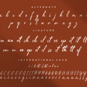 Priscilla Fancy Brush Typeface