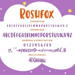 Roshfox Playful Display Typeface