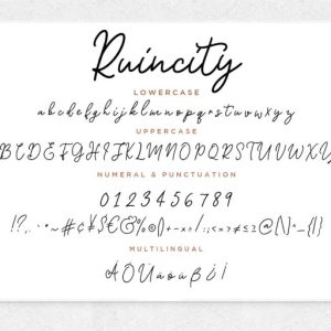 Ruincity Handwritten Monoline