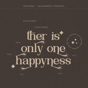 Sacramento Modern Ligature Serif