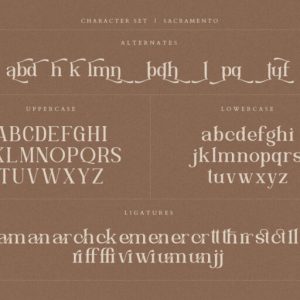 Sacramento Modern Ligature Serif