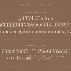 Sacramento Modern Ligature Serif