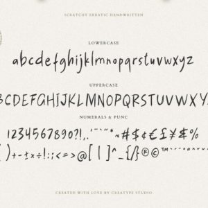 Scratchy Erratic Handwritten