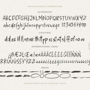 Scratchy Erratic Handwritten