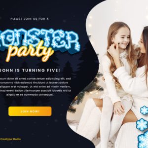 Snowy Peach Christmas Decorative