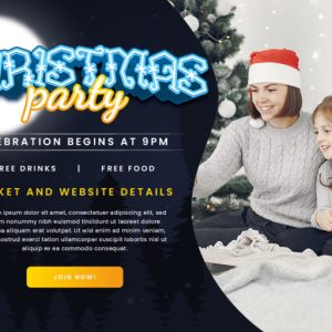 Snowy Peach Christmas Decorative