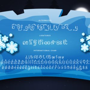 Snowy Peach Christmas Decorative