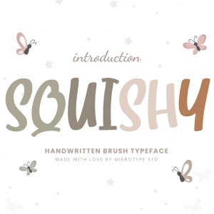 Squishy Brush Business Font