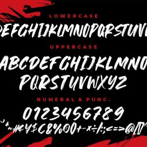 The Rocky Handbrush Typeface