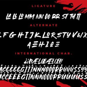 The Rocky Handbrush Typeface