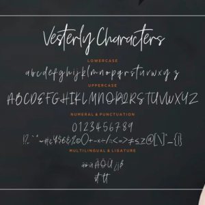 Vesterly Signature Handwritten