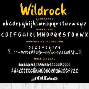 Wildrock Handwritten Brush Font
