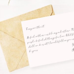 Wonderlust Calligraphy Modern