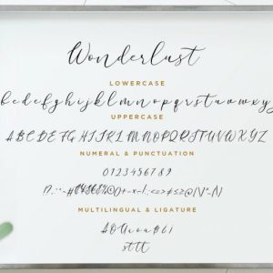Wonderlust Calligraphy Modern