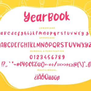 Yearbook Joyful Brush Typeface